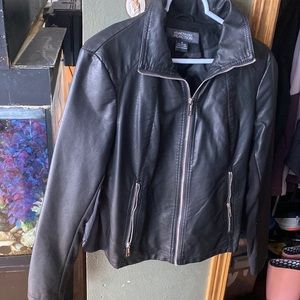 Leather Kenneth Cole jacket